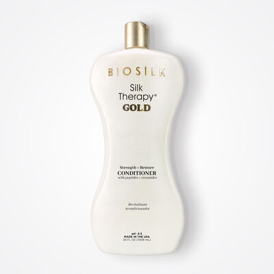 BioSilk Silk Therapy Gold Strength and Restore Conditioner - 34 Ounces